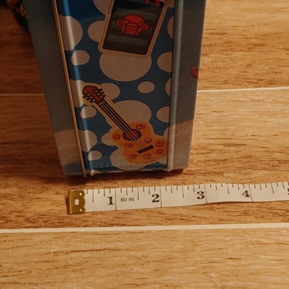 BLUE puppy tin box lunchbox storage container brand new, never used - Picture 10 of 11